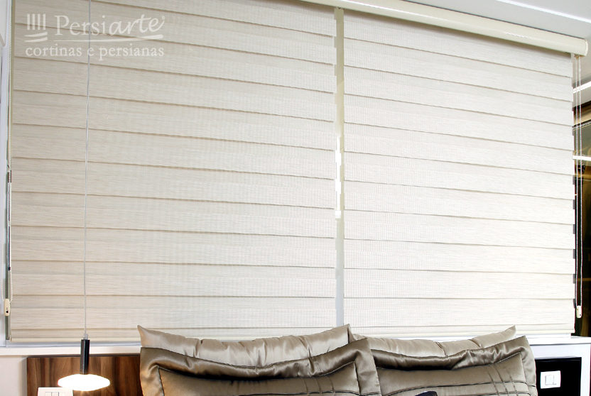 Cortina Rolô Dupla para Quarto